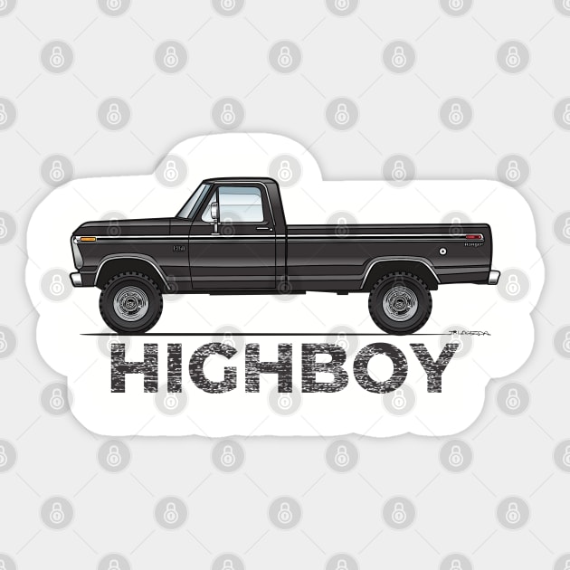 Highboy Black Sticker by JRCustoms44